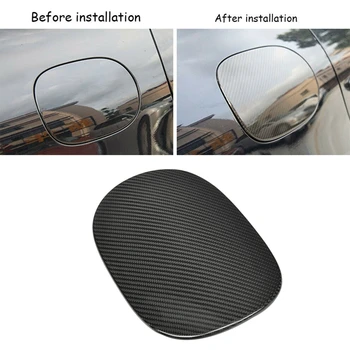 

Carbon Fiber Car Fuel Tank Cover Oil Gas Cap Decoration Trim for -Porsche Macan 2015-2020