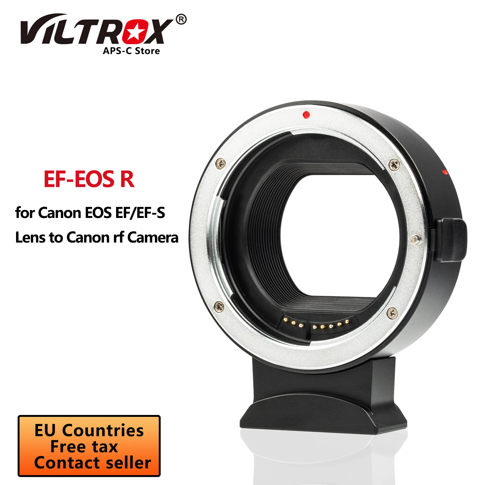 Viltrox Ef-Eos R Anello Adattatore Per Montaggio Obiettivo Ef-Rf Messa A Fuoco Automatica Elettronica Per Canon Eos Ef/Ef-S Len A Canon Rf Camera Eos 