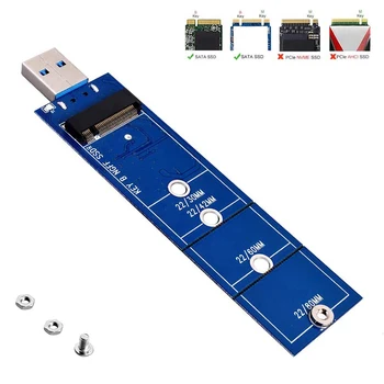 

M.2 to USB Adapter B Key M.2 SSD to USB 3.0 Reader Card NGFF SATA Converter Support SATA Based SDD 2230 2242 2260 2280