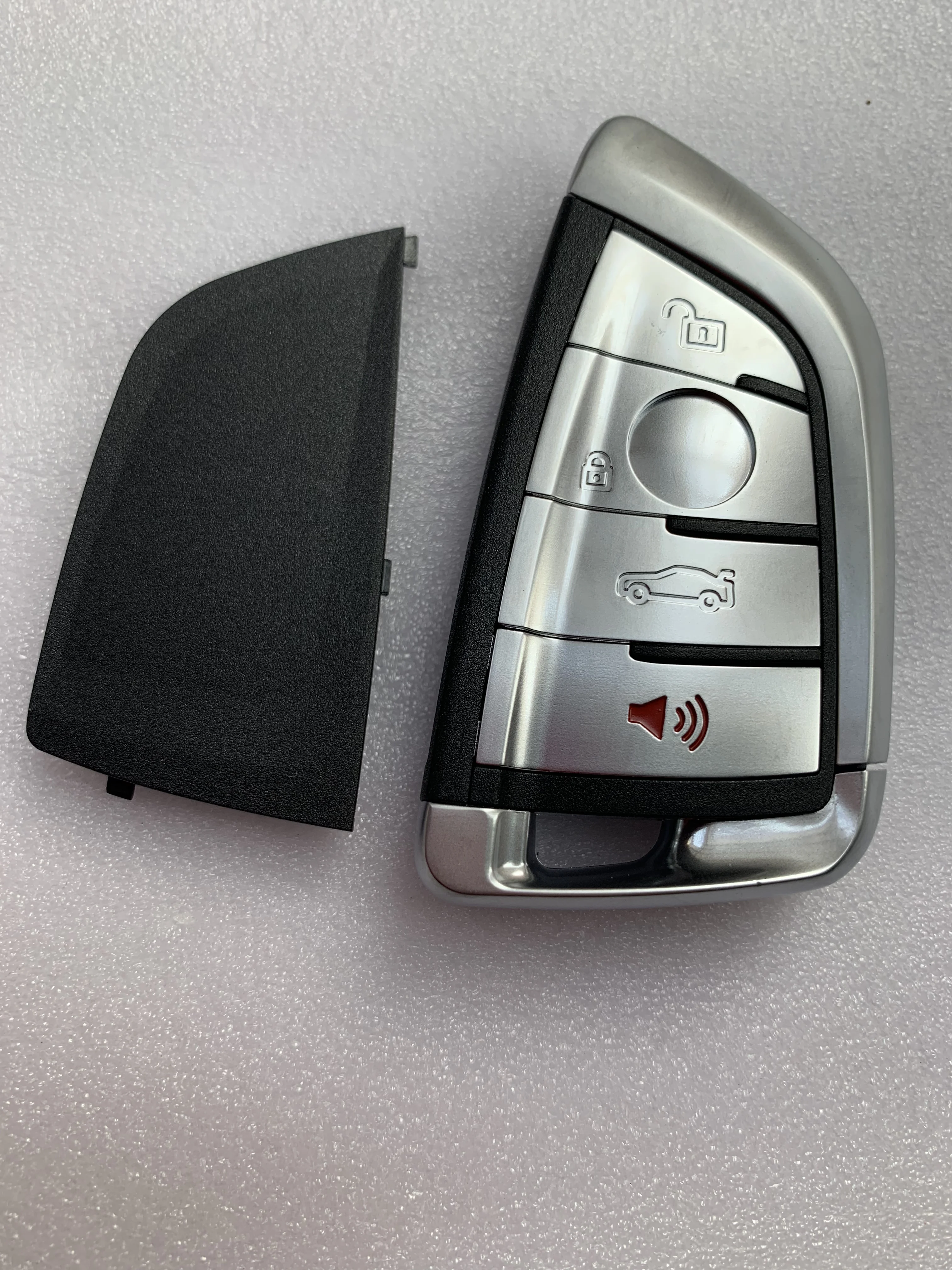 1 шт. Сменный смарт-пульт дистанционного ключа 4 кнопки для BMW X5 X6+ маленький ключ черная сторона без логотипа