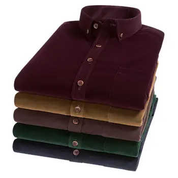

2019 autumn new men's long-sleeved shirt casual light middle-aged shirt men's shirt cotton shirt FXF23-1-18