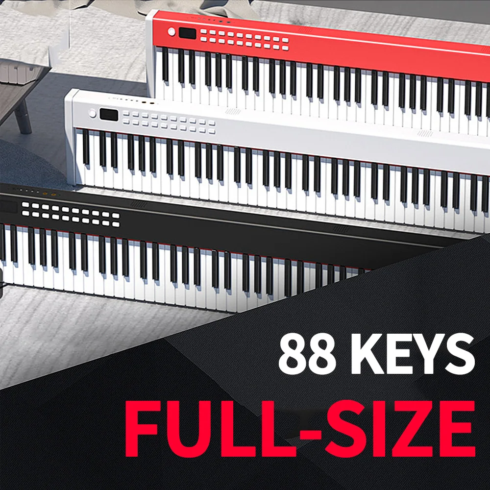 Professional Electric Digital Piano Music Instruments Synthesizer USB Midi Musical Keyboard 88 Keys Controller Children's Adults