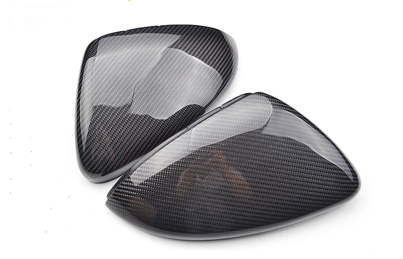 Real carbon fiber Add-on type rearview mirror covers car side wing mirror caps for Volkswagen/VW Golf Mk6 GTI 2009-2013