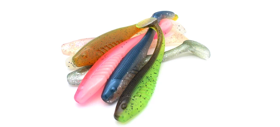 5 шт./блистерные мягкие приманки 10,5 см 10 г супер Силиконовые Shad 4,1 дюймов плавающие приманки с большим хвостом Shad мягкие рыболовные приманки