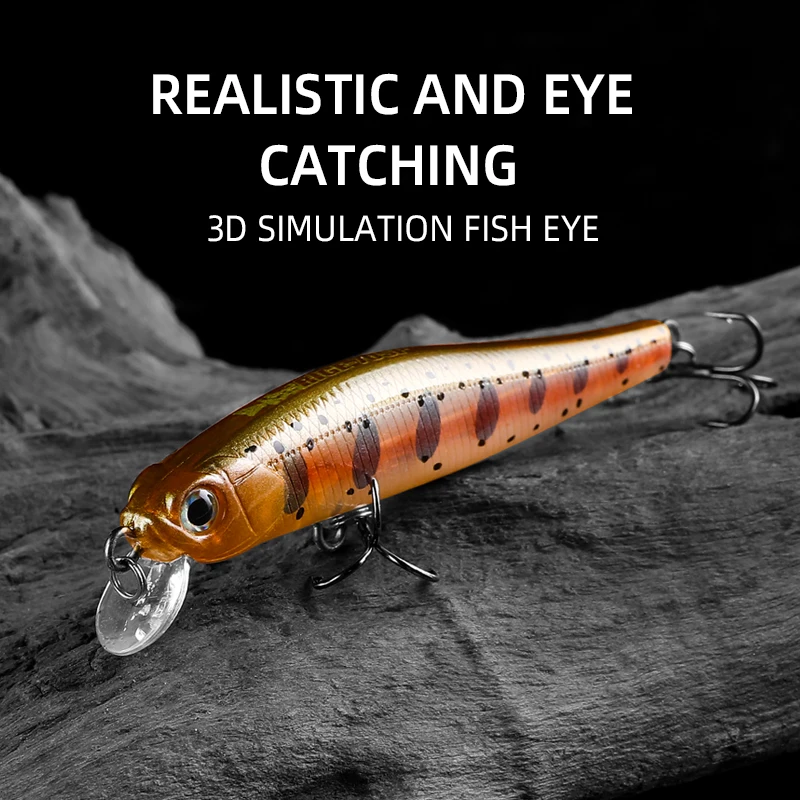 Fishing Lure Minnow 70mm 5.2g Artificial Bait Tackle Magent Weight