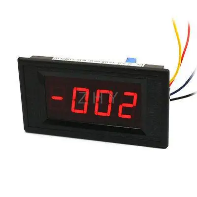 

Red LED Display Panel Meter 4 Wires 3 1/2 Digital Voltmeter DC0-500V