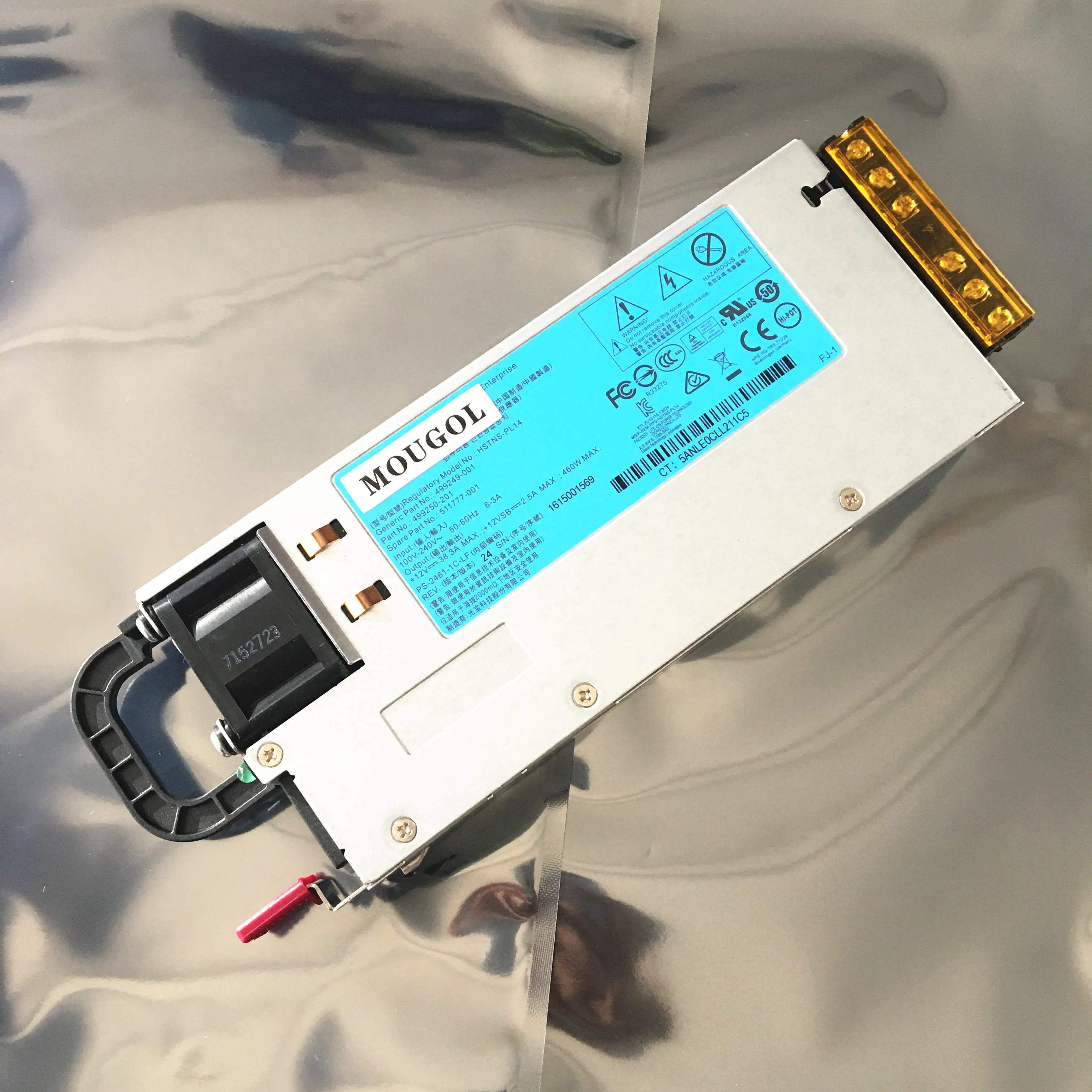 12VServer мощность DL380G6 G7 DPS-460EB в HSTNS-PL14 HSTNS-PD14 12V 38A 460W импульсный источник питания светодиодного табло строгий тест