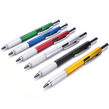 

Capacitive Pen Screwdriver Ruler Spirit Leve Stylus pen l Ballpoint Pen JETTING New 1pcs multifunction 6 in 1 Touch Screen