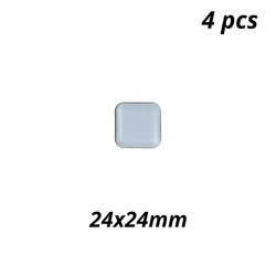 Rubber Anti-Vibration Chair and Table Leg Protectors - Durable, Wear-Resistant, Mute Pads (Square 24x24mm 4pcs)