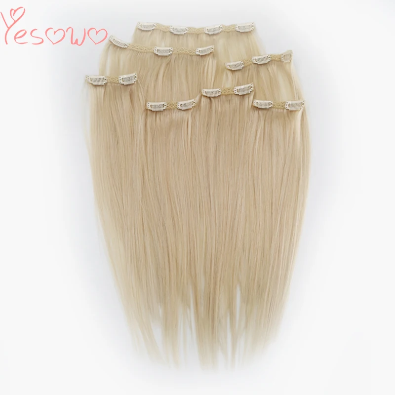 

New arrival Natural Looking Full Head 7pcs With 16 Clips High Quality Brazilian Remy Virgin Human Hair Clip In Extensions
