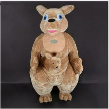 3 м надувной талисман Кенгуру костюм Косплэй взрослых Вечерние игры платье Животные NatureGrownups на плюшевой подкладке, зимние животных