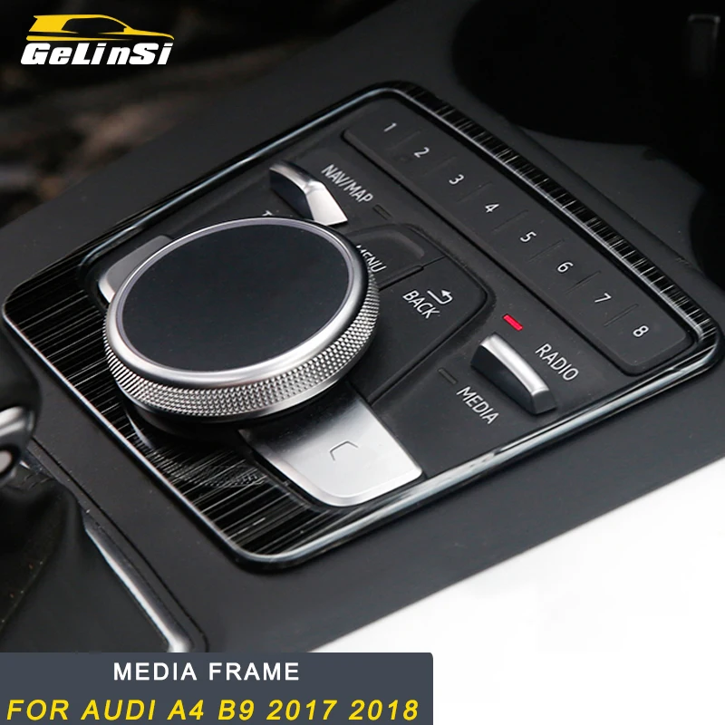 Gelinsi для Audi A4 A5 S4 S5 B9 2017 2018 Автомобильная центральная консоль медиа ручка рамка
