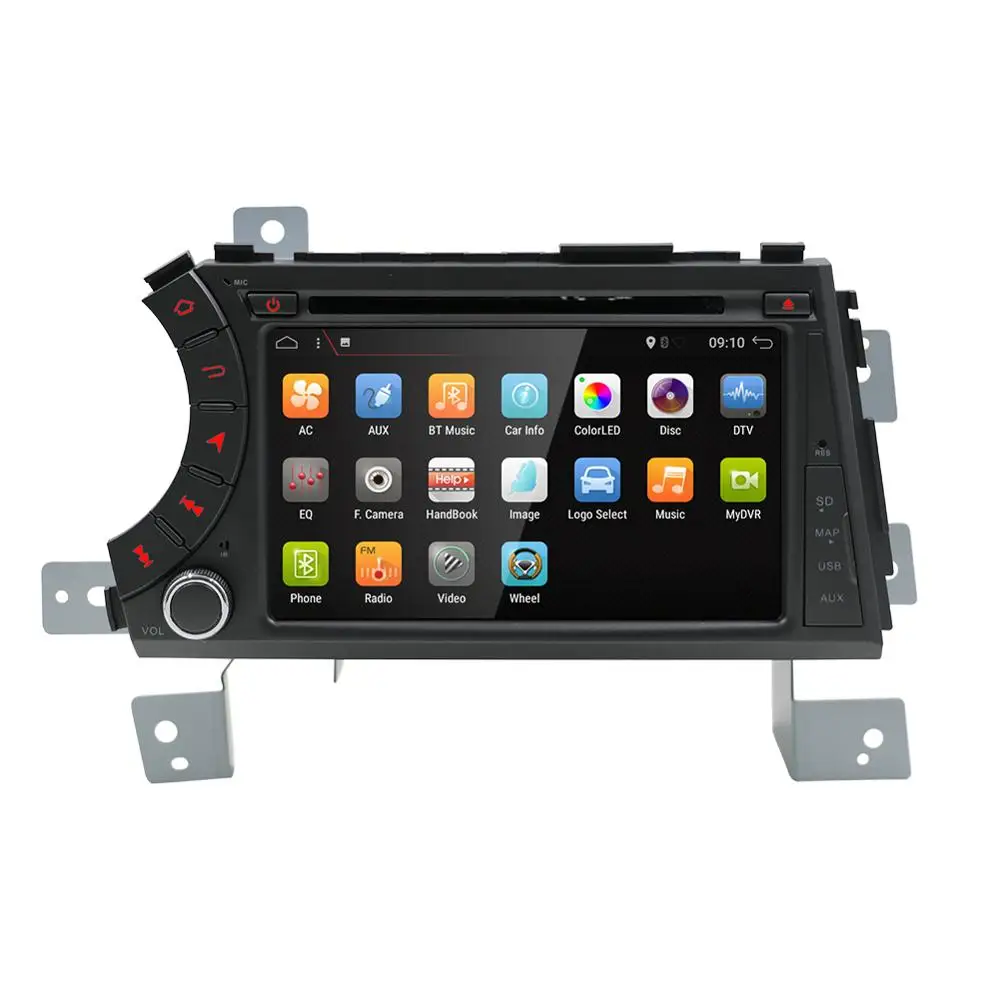 Discount 2 din HD 1024X600 Octa Core Android 9.0 Car DVD Player For SsangYong Kyron/Actyon/Tradie/Koran 2005-2013 GPS Radio Stereo 32G 2
