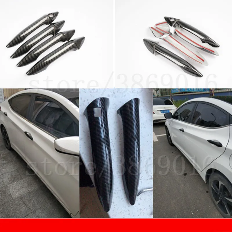 ABS Хромированная боковая дверная ручка, накладка, литье, подходит для HYUNDAI ELANTRA 2011 2012 2013