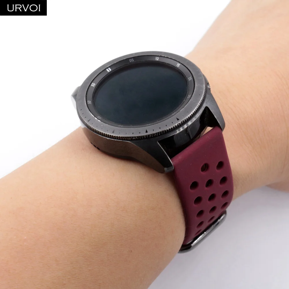 URVOI силиконовый ремешок для Galaxy Watch Active/42/46 мм спортивный HUAWEI GT быстроразъемные