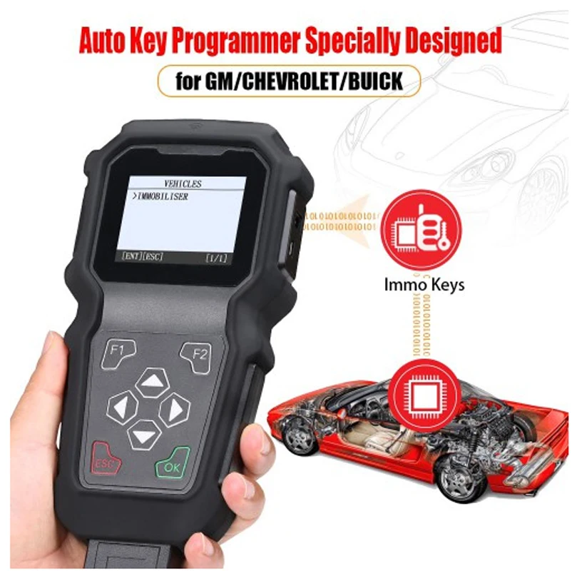 GODIAG K102 For GM/Chevrolet/Buick Hand-held Key Programmer Fast and Stable Operation Support High Capacity TF Card or USB afbeelding