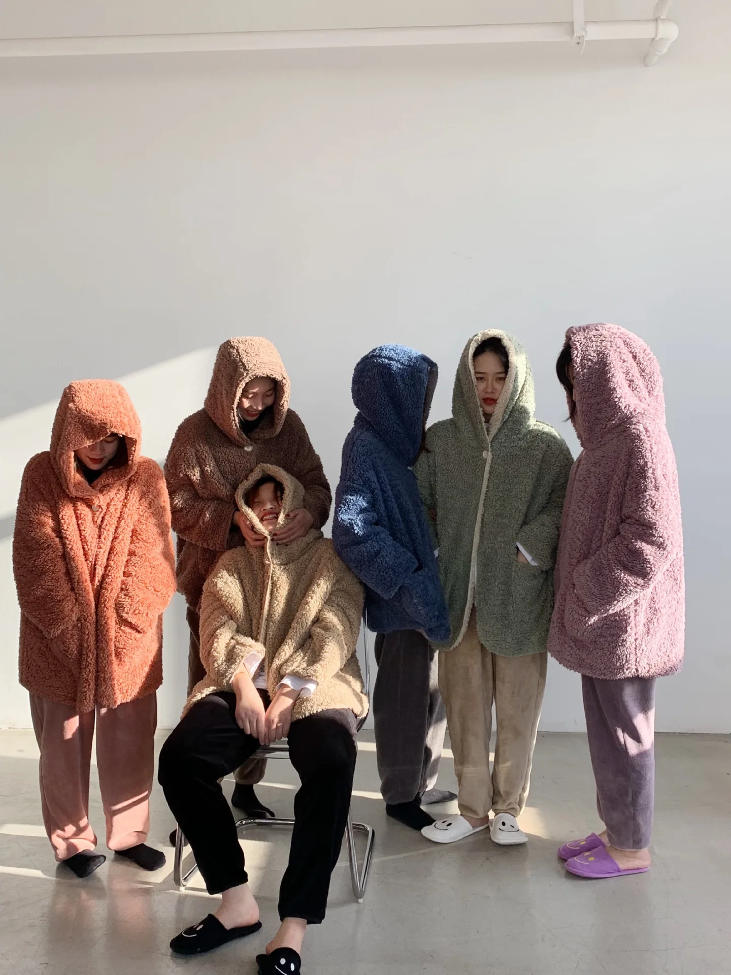 Зимние корейские женские толстые теплые повседневные куртки с капюшоном из искусственного меха ягненка, пальто, верхняя одежда, парка