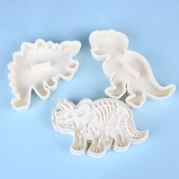 

Metal Dinosaur Shaped Cookie Cutters Mold Home Kitchenware Decorative Tools