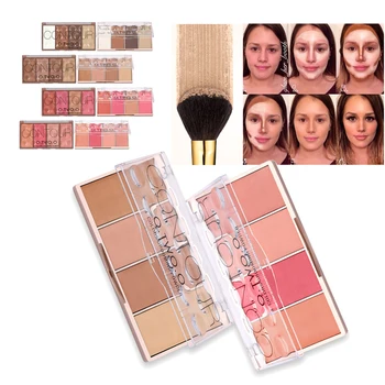 

4 Colors Face Concealer Palette Kit Makeup Base Contouring Palette Foundation Concealer Powder Cosmetics Makeup Set
