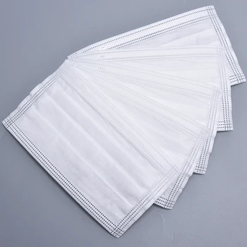 

50PCS Disposable Face Masks Elastic Ear Loop Dust Filter Safety Mask Anti-Pollution 3 Laye Mask Dust Protection Masks