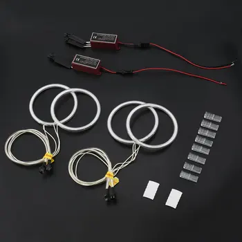

Professional Non-HID Halogen Headlight Set White/Yellow Light Color LED CCFL Angel Eyes Halo Rings Kit for BMW E46 E87