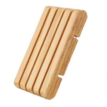 

NEW-Wooden Home Bathroom Shower Soap Box Dish Plate Holder Drip Tray Case Container