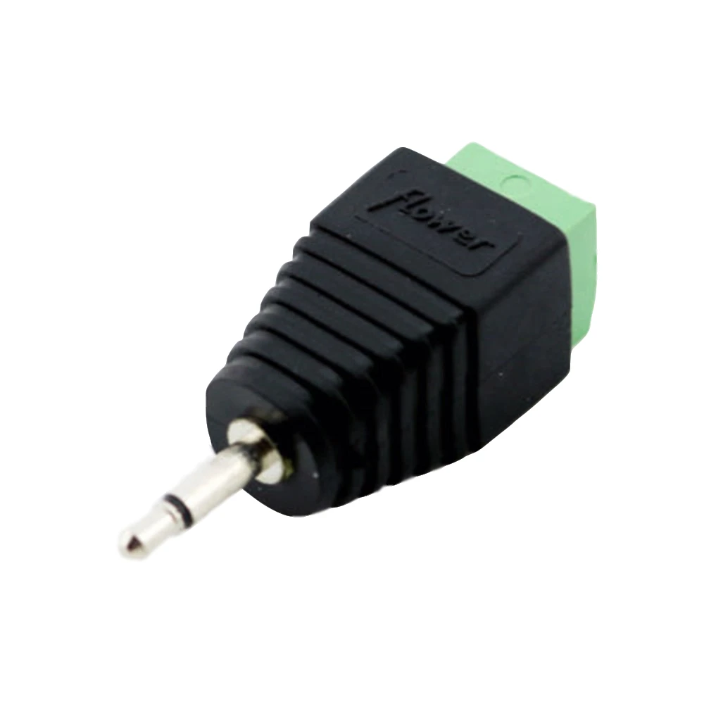 20pcs 2.5mm Mono TS Male Plug To AV Screw Video Balun Terminal Adapter Connector | Электроника