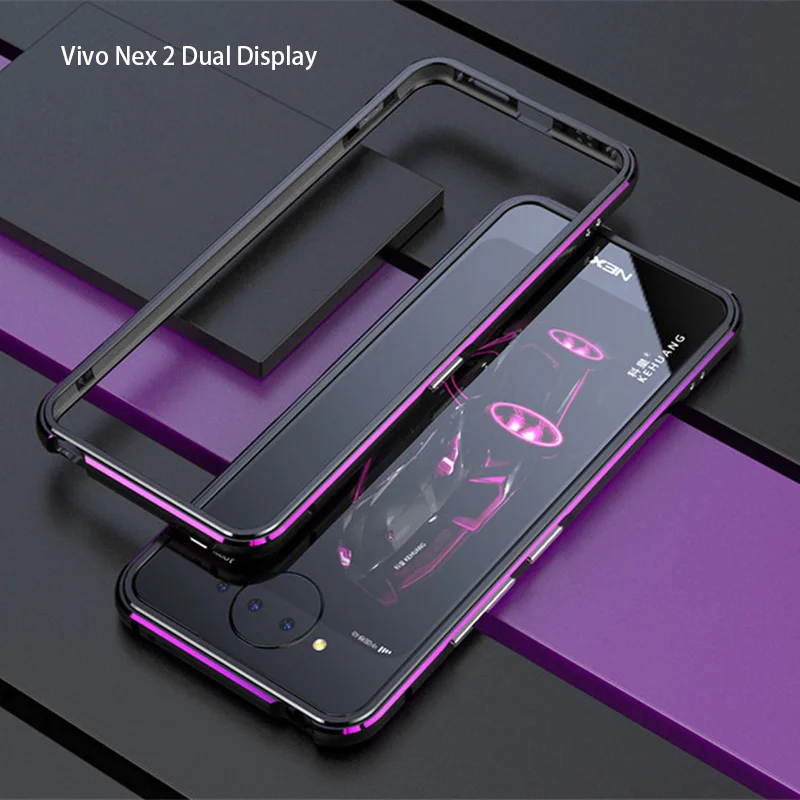 Ультра тонкий металлический каркас для Vivo Nex 3 Nex 2 двойной Дисплей Чехол Жесткий алюминиевый бампер чехол для Vivo Nex 2 Nex 3
