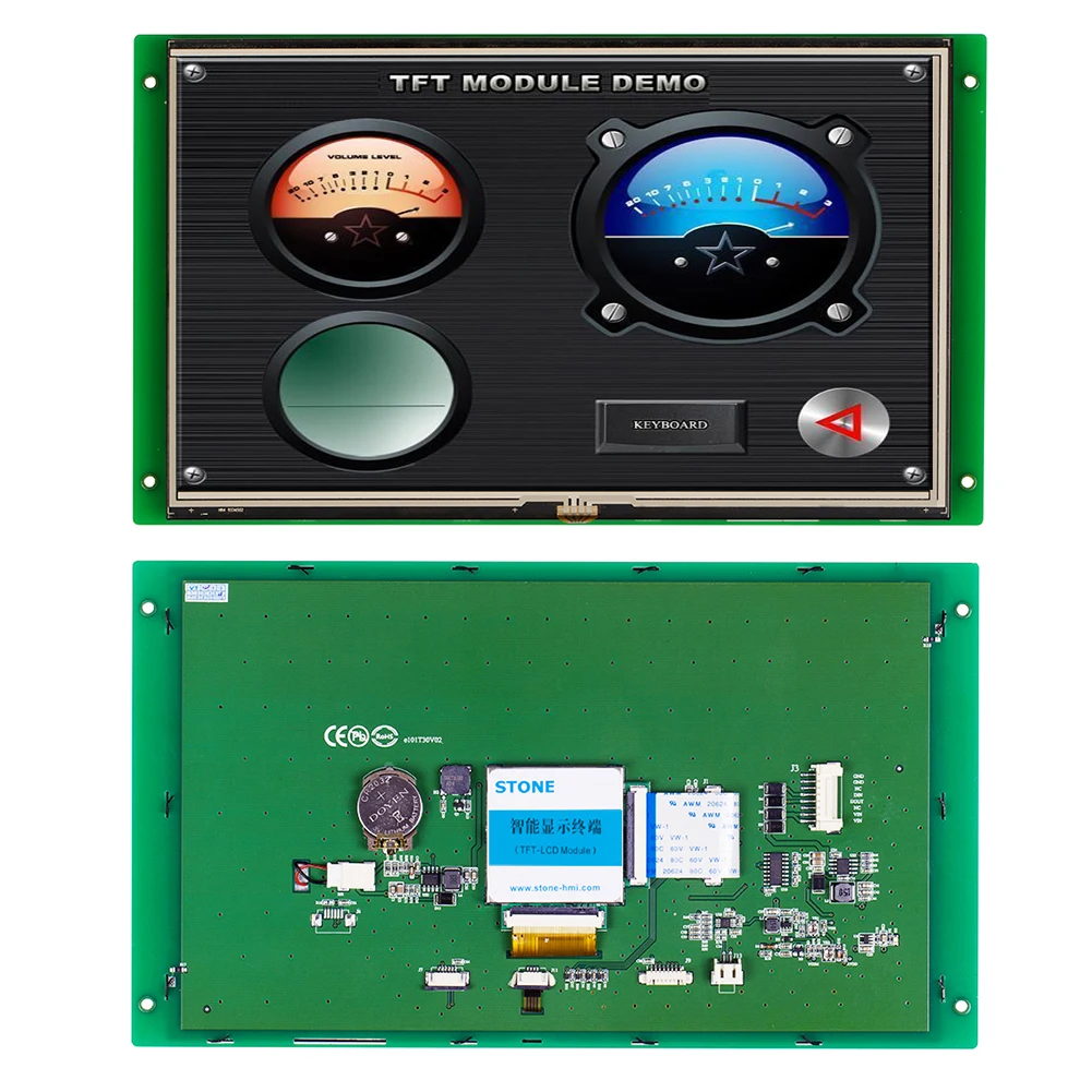 10 1 In LCD TFT Dokunmatik Ekran RS232 USB Ba lant Noktas Geni 