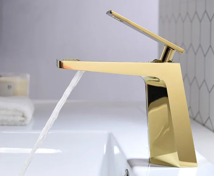 Brass matte black or gold Plated Black Single Handle HOT and Cold Water mixer tap BL609 | Обустройство дома