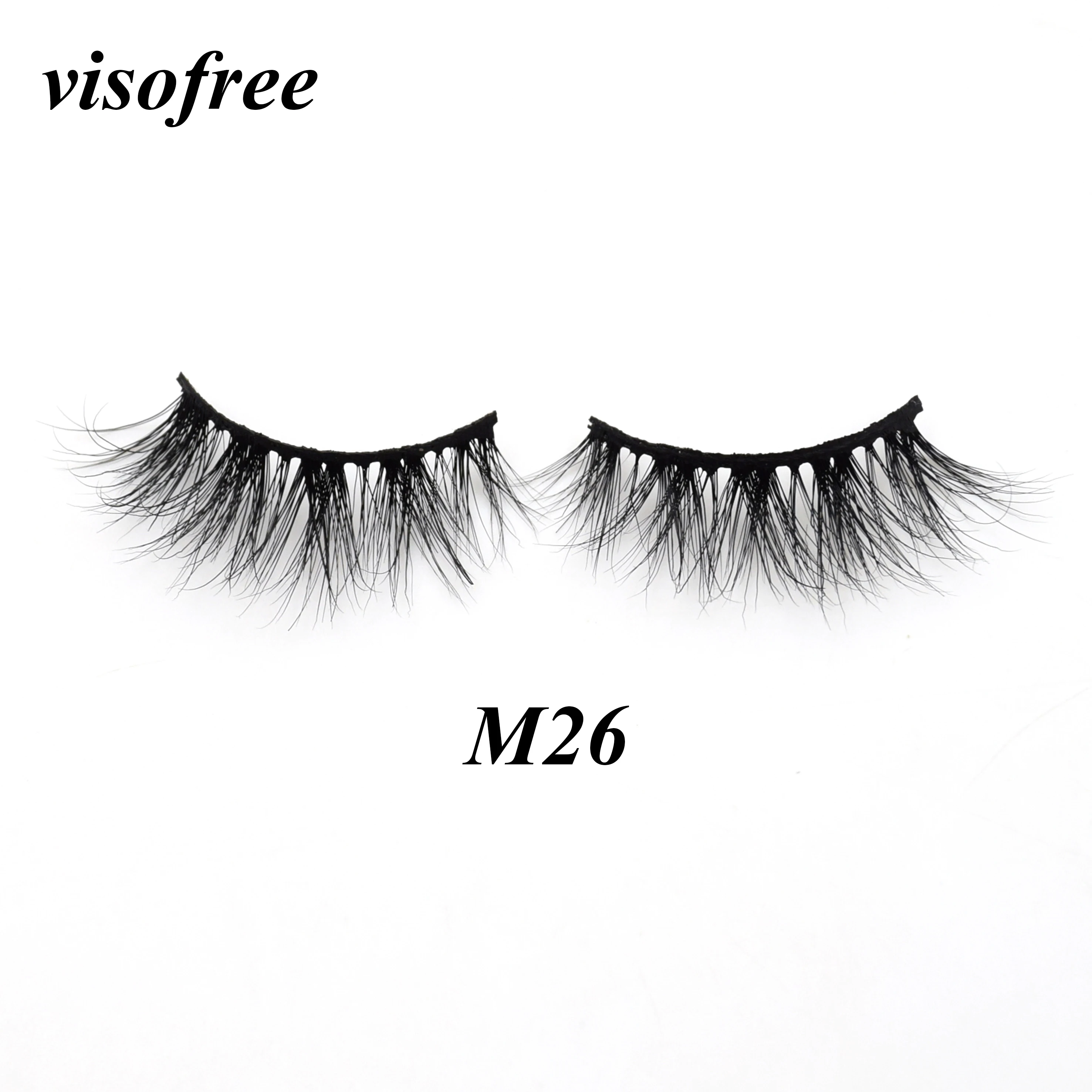 

Visofree Mink Lashes Natural False Eyelashes Fake Lashes Long Makeup 3D Mink Lashes Eyelash Extension Mink Eyelashes Beauty M26