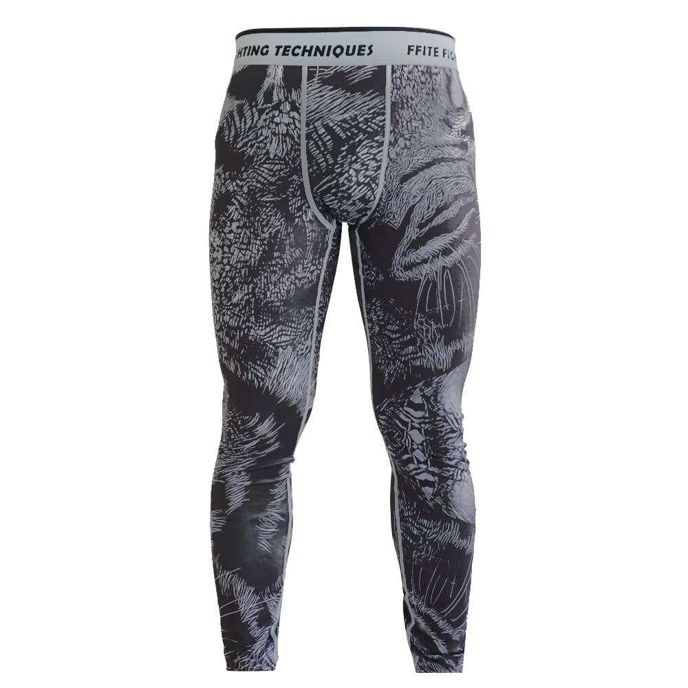Pants ММА Бокс компрессионные штаны Рашгард ММА фитнес мужские брюки Муай Тай плотный бой Джерси - Цвет: Pants