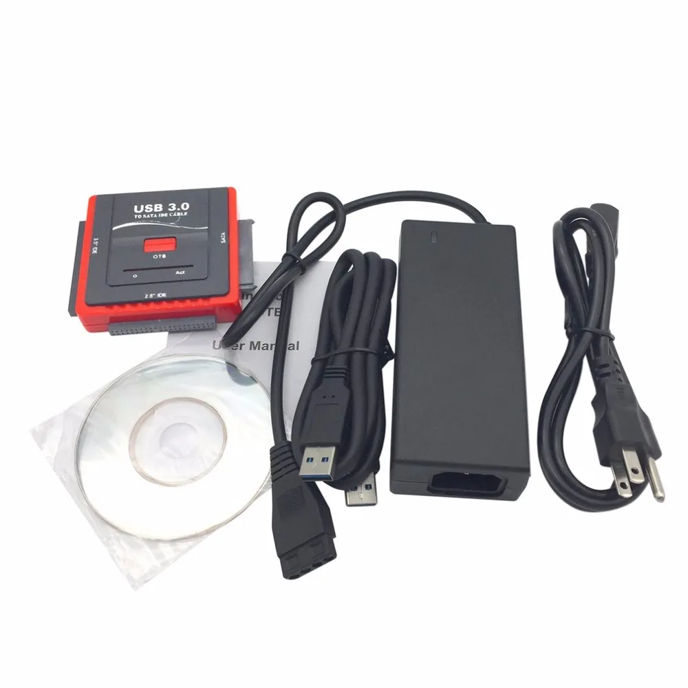 

USB 3.0 to SATA IDE ATA Data Adapter for PC Laptop 2.5" 3.5" HDD Hard Disk Driver With Power HDD CD-ROM CD-R U Disk Adapter