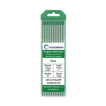 

WP Tungsten Electrodes 2.4mm x 175mm Green Welding Tungsten Electrodes