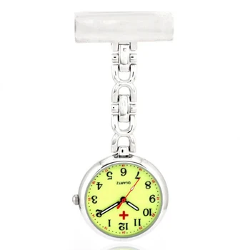 

Nurse Quartz Chest Pocket Watch Vintage Portable Simple Round Dial Pendant LXH