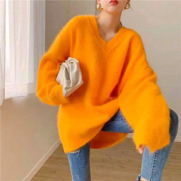 Women's Cable-Knit Long Sleeve Jumper – Super Soft Round Neck – METLUQ