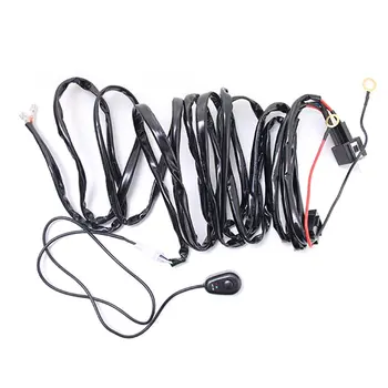 

Universal 12V 40A Car Fog Light Wiring Harness Kit Loom For LED Work Driving Light Bar With Fuse And Relay Switch