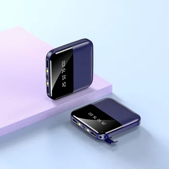 

10000mAh Mini Power Bank With Phone Holder Portable External Battery BackPack Powerbank Double USB Digital Display Poverbank