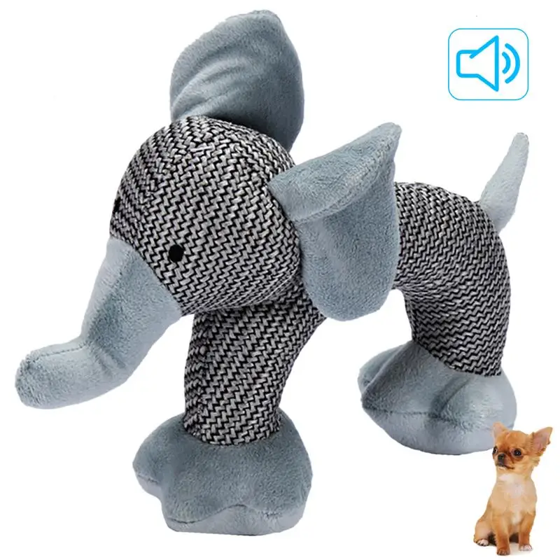 Elephant Собака жевательные Игрушки для маленьких и больших укус собаки устойчивая собака скрипучий утка игрушки интерактивный писк щенок собака игрушка товары для домашних животных - Цвет: Elephant