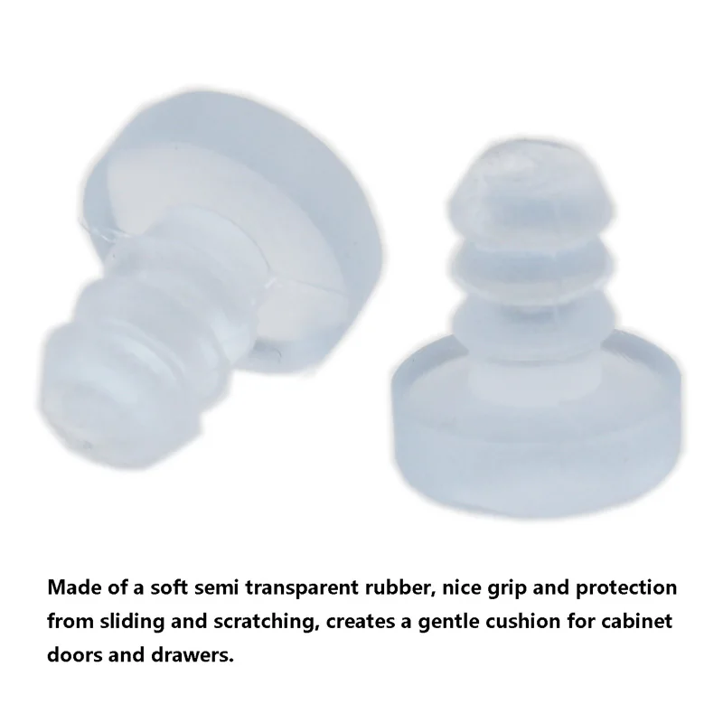 20PCS Glass Top Table Bumpers with Stem,Clear Rubber Grippers,Patio Table Spacers,Soft Steam Bumpers for Furnitures Noise er