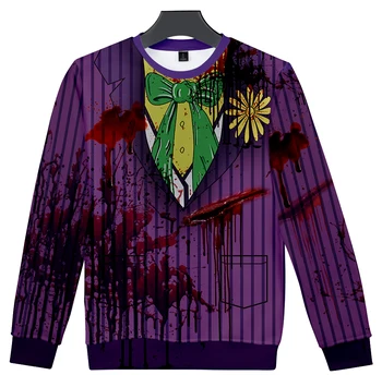 

Joker character Round collar Sweatshirts cool popular loose sweatshirt Leisure 3D Print Novelty Top Luxury Harajuku