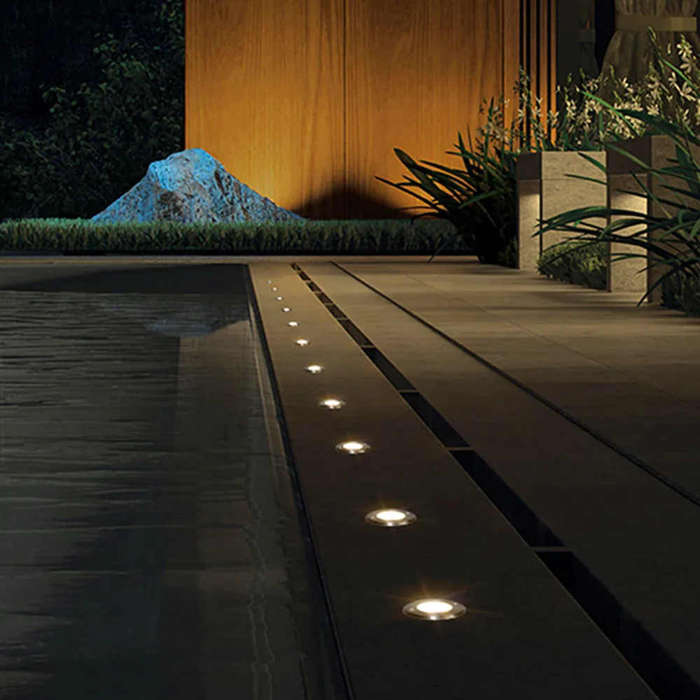 LED Deck Light IP67 Waterproof Outdoor Underground Lamps DC12-24V Corner Wall Lamp 1W Stair Light Step Lighting