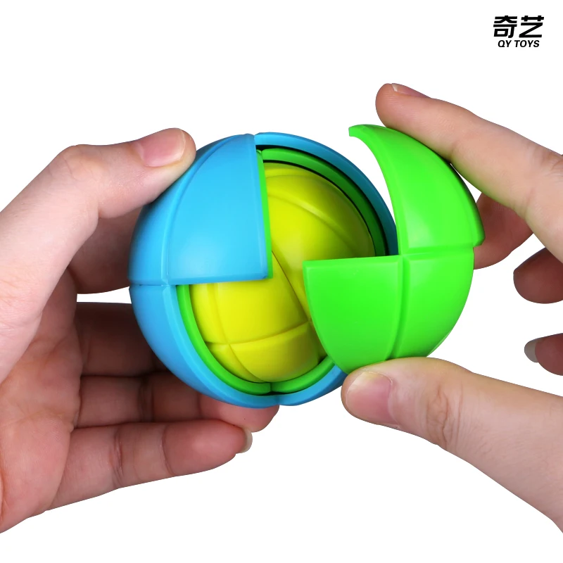 QiYi 3D мяч мудрости головоломка для детей Монтессори антистресс Сферический лабиринт Интеллектуальный мяч баланс игра, развитие игрушка