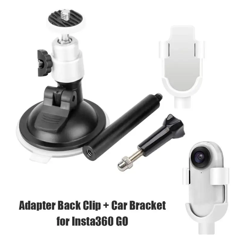 Для Insta360 Go Thumb camera Adapter Back clip+ Многофункциональный Автомобильный кронштейн(комплект из 2 предметов) оборудование для спортивной камеры