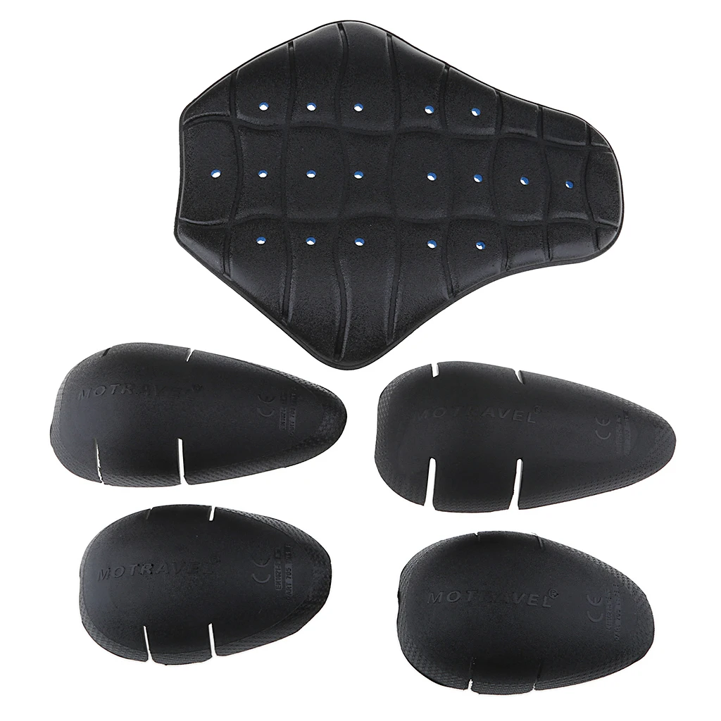Motorbike Outdoor Riding Racing Bikers Detachable Shoulder+Knee+Back Insert Padding Armours