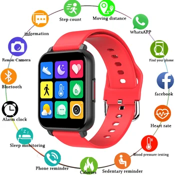 

T82 Smart Watch Women Men 1.55 inch HD Screen Waterproof Heart Rate Monitor Fitness Tracker Sports Smart Watches for Android IOS