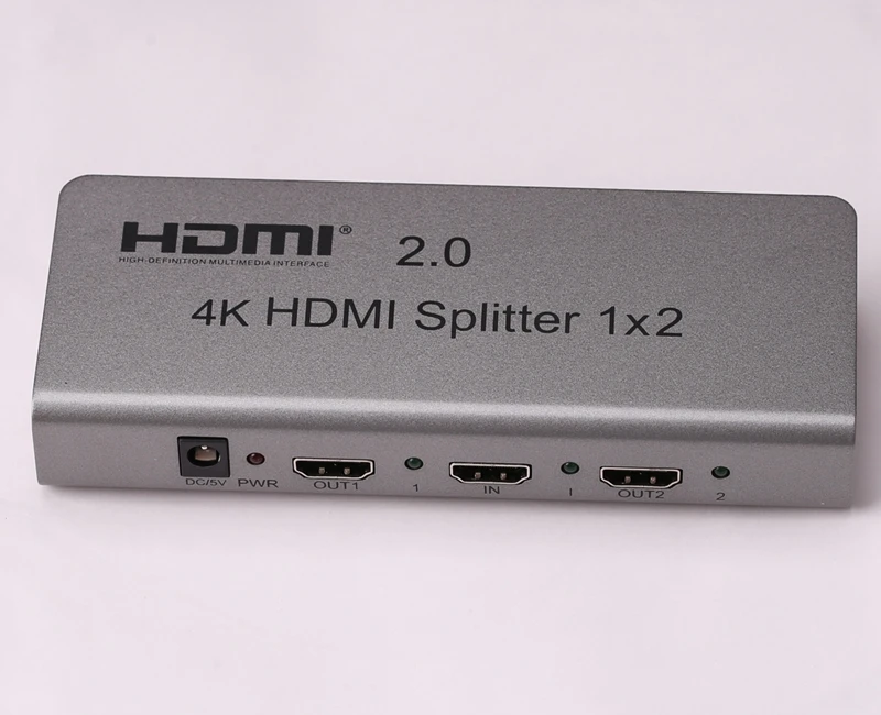 HDMI 2,0 1X2 сплиттер 4K 60HZ 1 в 2 Выход HDMI сплиттер переключатель конвертер с EDID RS232 HDCP Поддержка ИК удлинитель PC DVD к ТВ