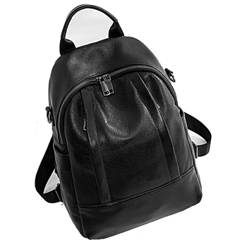 

Genuine Cowhide Leather women backpack shoulder bag female Rucksack fashion ladies knapsack leather wild female travel backpack
