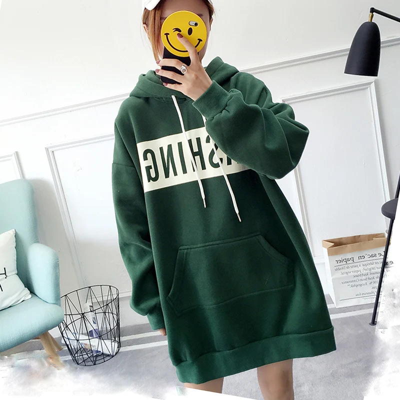

Winter Oversized Hoodies Women Streetwear Korean Style Plus Size Pullover Sweatshirt Clothes Women 2020 Long Sleeve Fall fashion