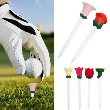 

Golfers Ball Tees Golf Tee Flower Plastic Practice Cushion Top Golf Nail Lovely Leisure Playing Club Training Practical Holder